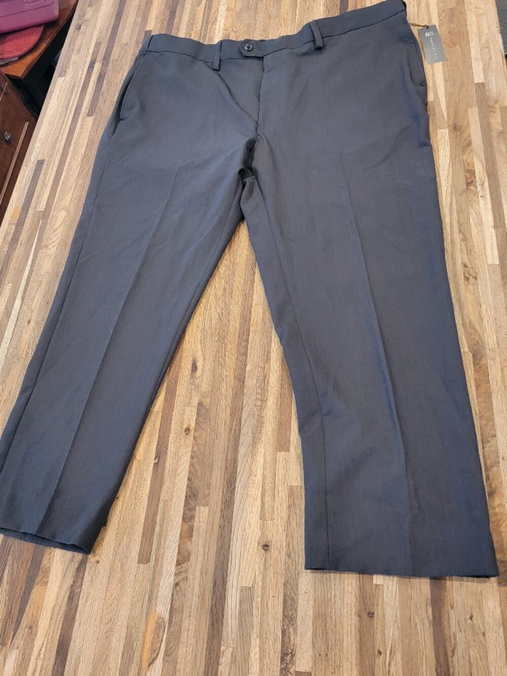 GS Perfect Fit Easy Stretch Gray Dress Slacks/Trousers Mens 44 x 32